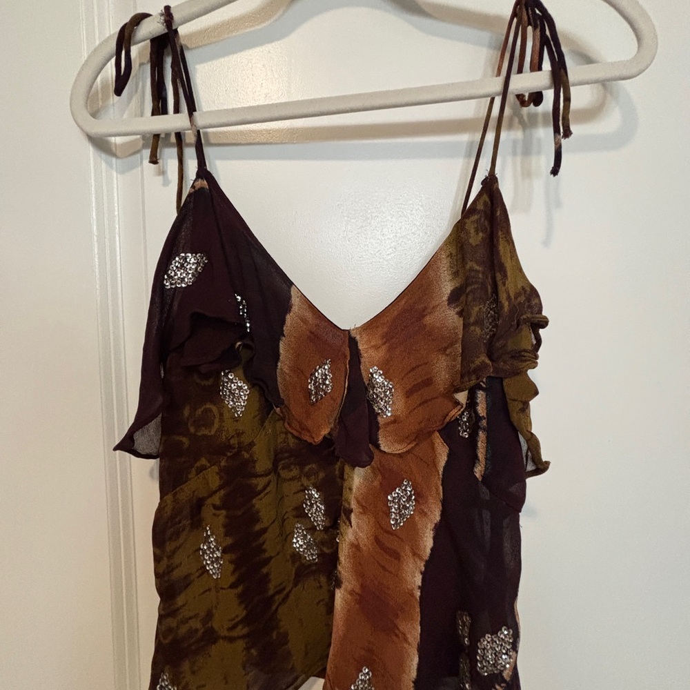 ZARA | Black and Brown Cami